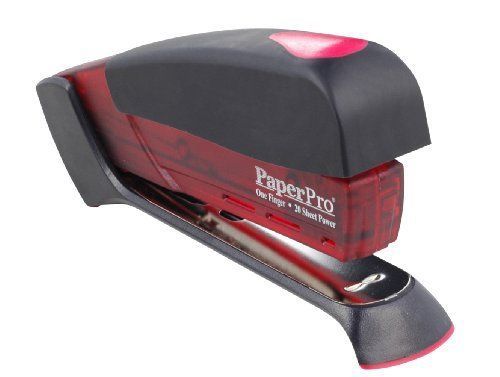 Paperpro 1000 desktop stapler - 20 sheets capacity - translucent red (aci1124) for sale