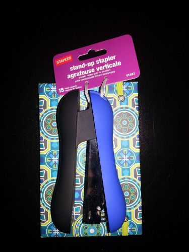 Stand-up stapler 15 sheet #41597 blue for sale
