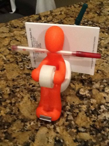 Toilet Tape Dispenser Pen/Paper Clip/Post-it Note Holder Novelty Stationery Set