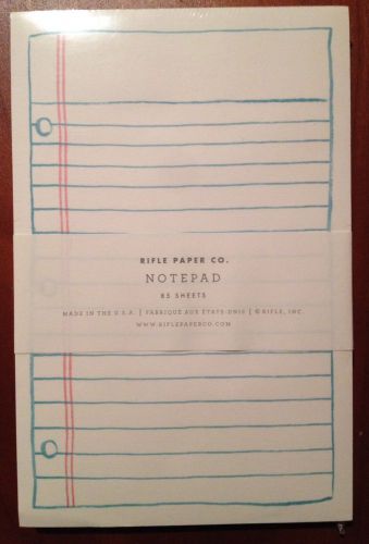 New &amp; sealed rifle paper co. notebook style notepad 85 sheets!  popsugar box for sale