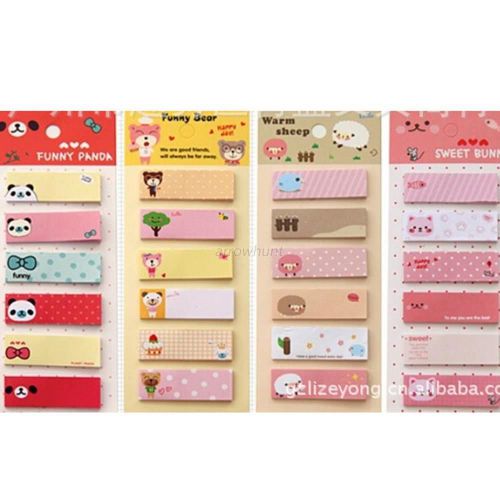 Cute Post It Bookmark Marker Memo Flags Index Notepad Tab Sticky Notes 120 Pages