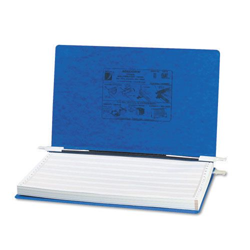 Pressboard hanging data binder, 14-7/8 x 8-1/2 unburst sheets, dark blue for sale