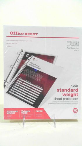 Office Depot Standard Weight Sheet Protectors Durable 100-Sheets CHOP 38Y9z1