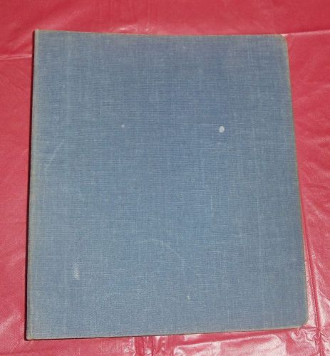 Vtg Collegiate SS Kresge Blue Fabric Canvas Cloth Covered 3 Ring Binder 1 3/4&#034;