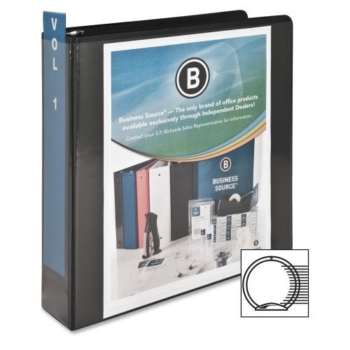 Business Source Standard Presentation Binder - 2&#034; Black - BSN09984
