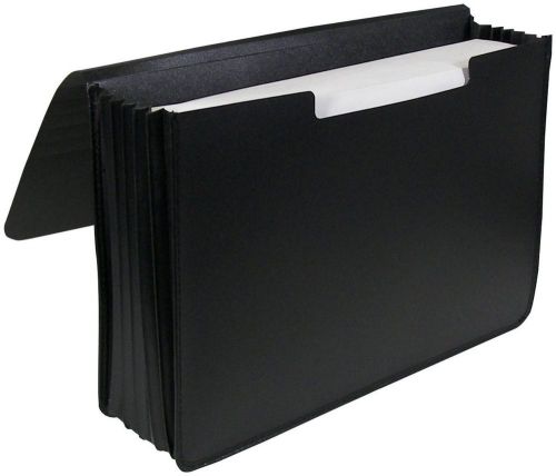 Extra large poly document case legal size sheet capacity case black 48011 for sale