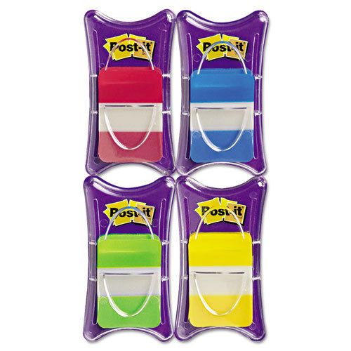 File Tabs, Solid Color, 1&#034; x 1 1/2, Red, Blue, Green, Yellow, 100/PK