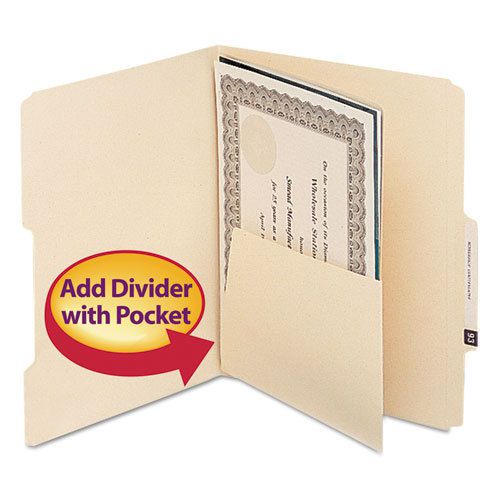 MLA Self-Adhesive Folder Dividers with 5-1/2 Pockets on Both Sides, 25/Pack