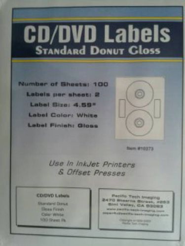 CD DVD Labels Neato Compatible Gloss 400 Qty. Standard Donut Gloss
