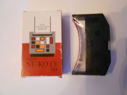 Vintage Nu-Kote BLR83 Blue &amp; Red Calculator Ribbon Cartridge for Hermes