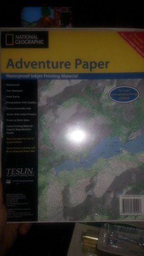 National Geographic Adventure Paper - Inkjet Printers - Waterproof - 25 Sheets
