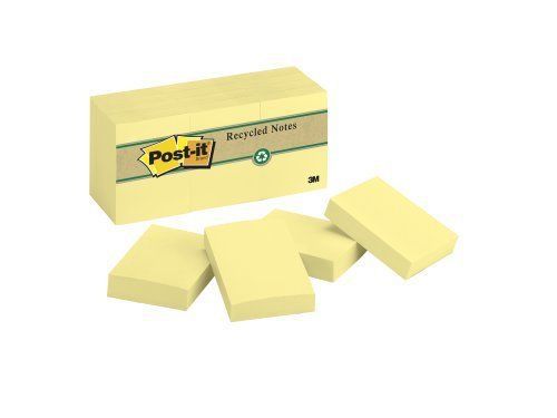 Post-it Plain Note - Self-adhesive, Repositionable - 1.50&#034; X 2&#034; - (653rpyw)