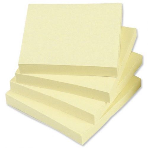400 Remove Sticky Post It Notes 76mm x 76mm 3&#034; x 3&#034; (4 packs of 100)