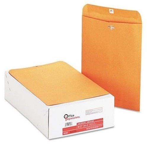 200 - 9 x 12 kraft clasp envelopes - manila shipping mailing - 2 boxes of 100 for sale