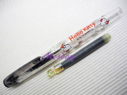 3pcs Special Hello Kitty Version Platinum Preppy Fountain Pen 0.3mm, BLACK