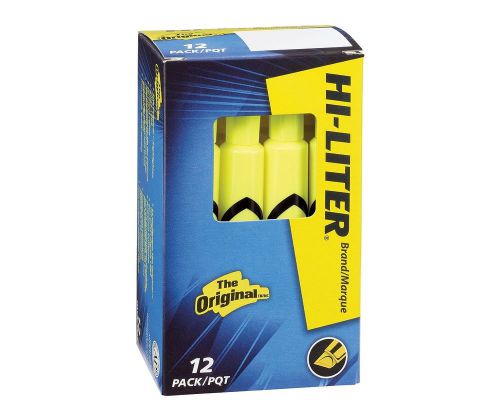 Hi-liter desk style, florescent yellow, 12 pack for sale