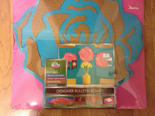 The Board Dudes Die Cut Cork Board, 14 x 14-Designer Bulletin Board W/ Foam Back