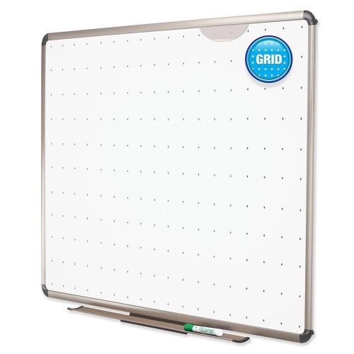 QUARTET 48x36 Euro Prestige Total Dry Erase Marker Board Whiteboard wGrid TE564T