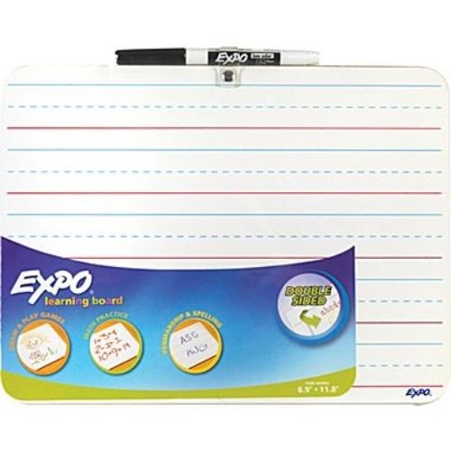 Expo 8.9&#034; x 11.8&#034; Dry Erase Learning Board, Double Sided