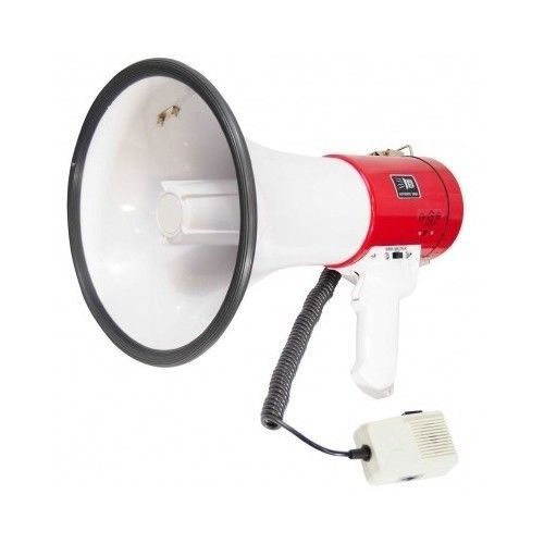 Handheld megaphone bullhorn professional siren 50watt speaker w/ usb battery for sale
