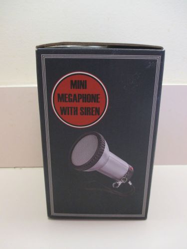 Mini Megaphone with Siren Compact audio loud speaker w/ clip holder drawstring