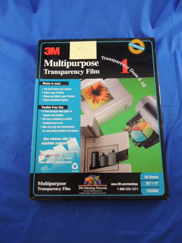 3-M Multipurpose Transparency Film NEW 47-Sheets CG6000
