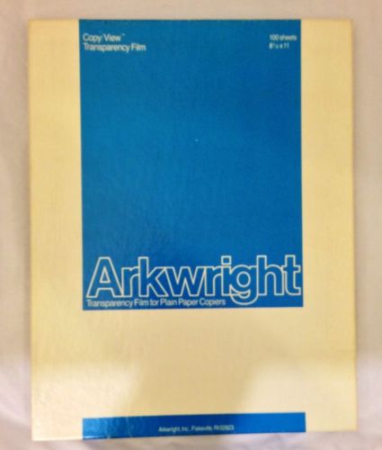 Arkwright Transparency Film for Plain Paper Copiers 694-01-01 Clear With Stripe