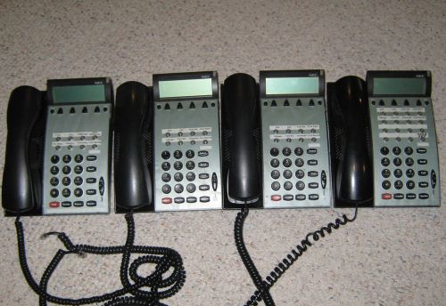 4 X NEC DTU-16D-2 System Phone Black (Lot of 4)