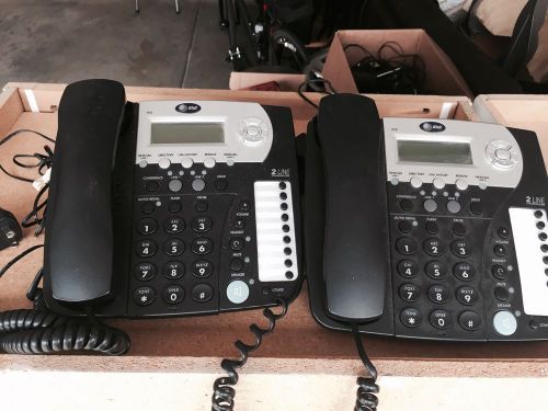 Lot of 2 AT&amp;T 2 Line Speakerphone Model 992 with Instructions