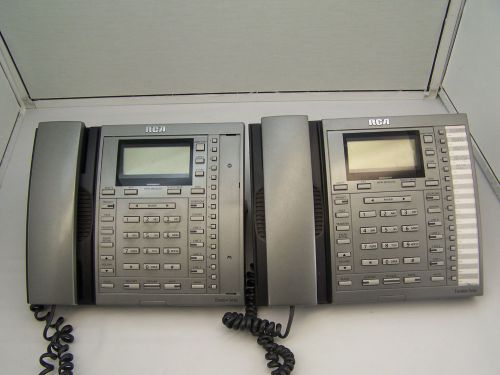 Lot of 2 RCA Business Telephones 4-Line Executive Series 25404RE3-A Phones