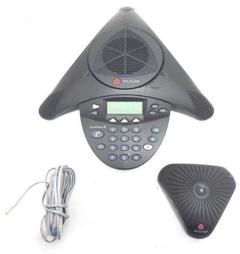 Polycom voip soundstation-2 conference ip phone station mic-pod 2201-16000-601 for sale