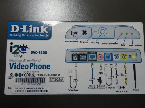 D-link video phone dvc-1100 i2eye. for sale