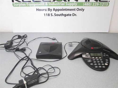 Polycom 2W Wireless Sound Station Conference Phone w/ Compact Base Station Inc&#039;