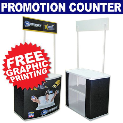 Trade show display promotional pop up counter food demo counter free printing for sale