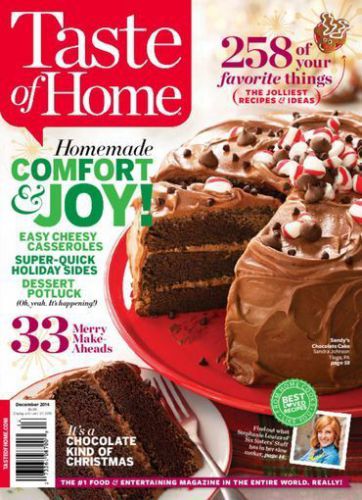 Taste of Home Magazine Print Subscription-1 year-8 issues per year