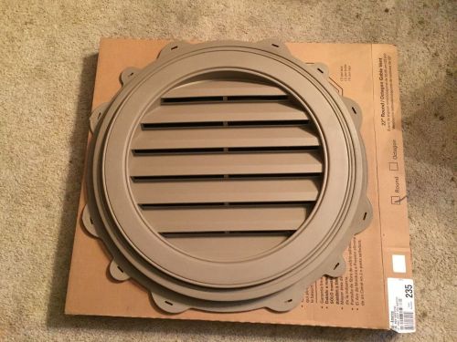 New Mid America 22&#034; Round Gabel Vent Color 235 Bwood