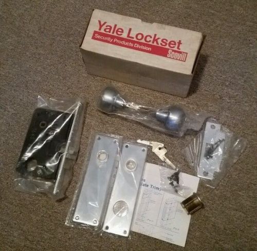 Nos yale mortise lockset nick3l finish 4000/8000 series cat 8648 rh us26d for sale