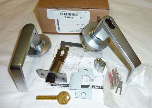 Falcon y581b dan 626 dane storeroom deadlock lock lever &amp; key 4vu84 satin chrome for sale