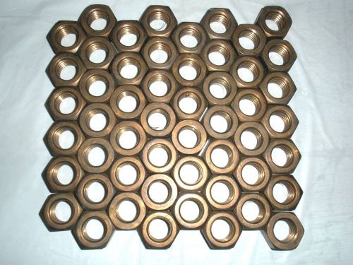 Lot of copper / bronze 53 nuts no bolts- loose nuts only for sale