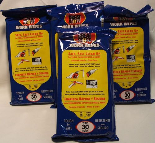 Dow great stuff work wipes 120 wipes project cleanup remove paint caulk more new for sale