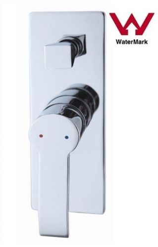 Nova designer square bathroom shower bath wall flick mixer tap with diverter for sale