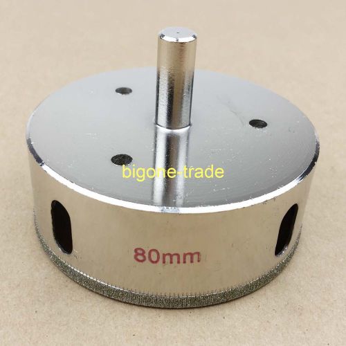 80mm diamond coated tool drill bit hole saw glass tile ceramic marble for sale