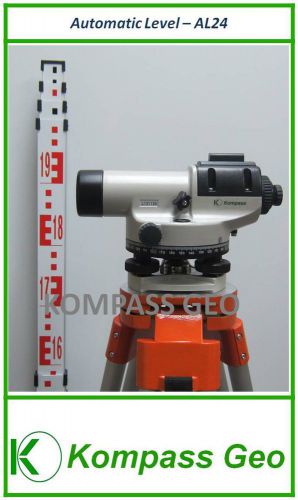 ** surveying al24 automatic level, tripod and staff package** for sale