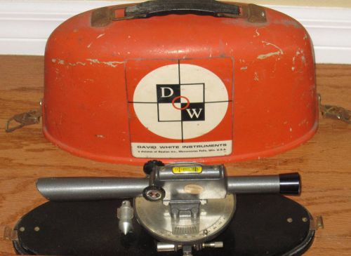 Vintage David White Instruments Level / Surveying with Case