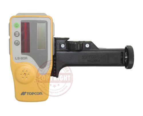 Topcon ls-80a laser receiver w/bracket,sensor,detector,holder 6,level for sale