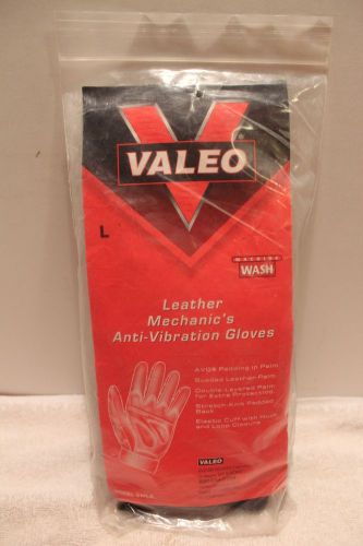 NEW Valeo Leather Mechanics Anti Vibration Gloves Size Large L  NIP Model GMLA