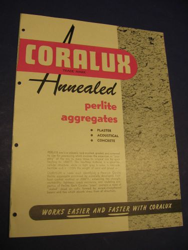 1952 CORALUX catalog F. E. Schundler &amp; Company Asbestos Normiska Corp.