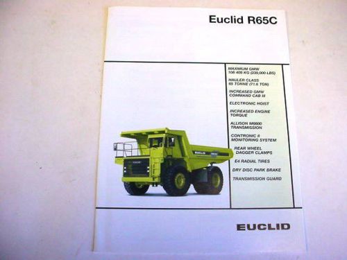 Euclid R65C Hauler Truck Literature