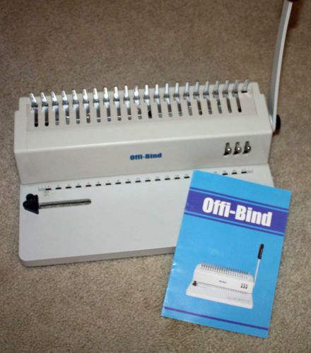 Offibind-21d comb binding machine &amp; punch by akiles a4 11&#034;, free shipping for sale