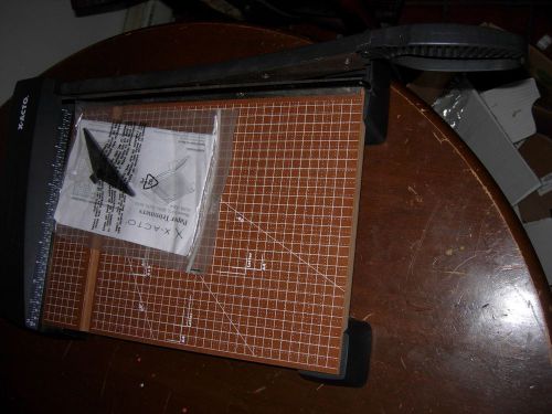 X-ACTO PAPER CUTTER EXCELLENT CONDITION 12 IN. X 15 IN. TRIMMER CRAFT OFFICE